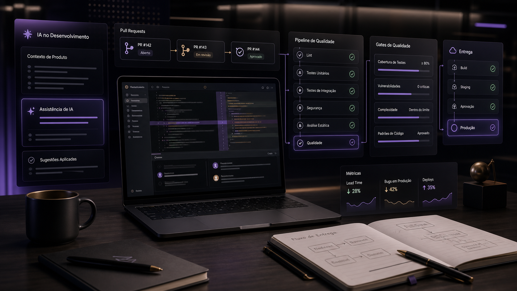 IA no desenvolvimento de software: produtividade sem verificação vira dívida técnica